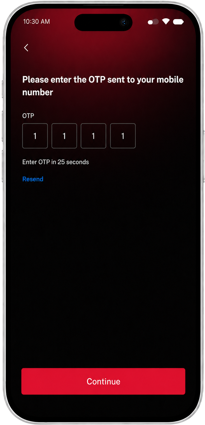 Eswap OTP verification