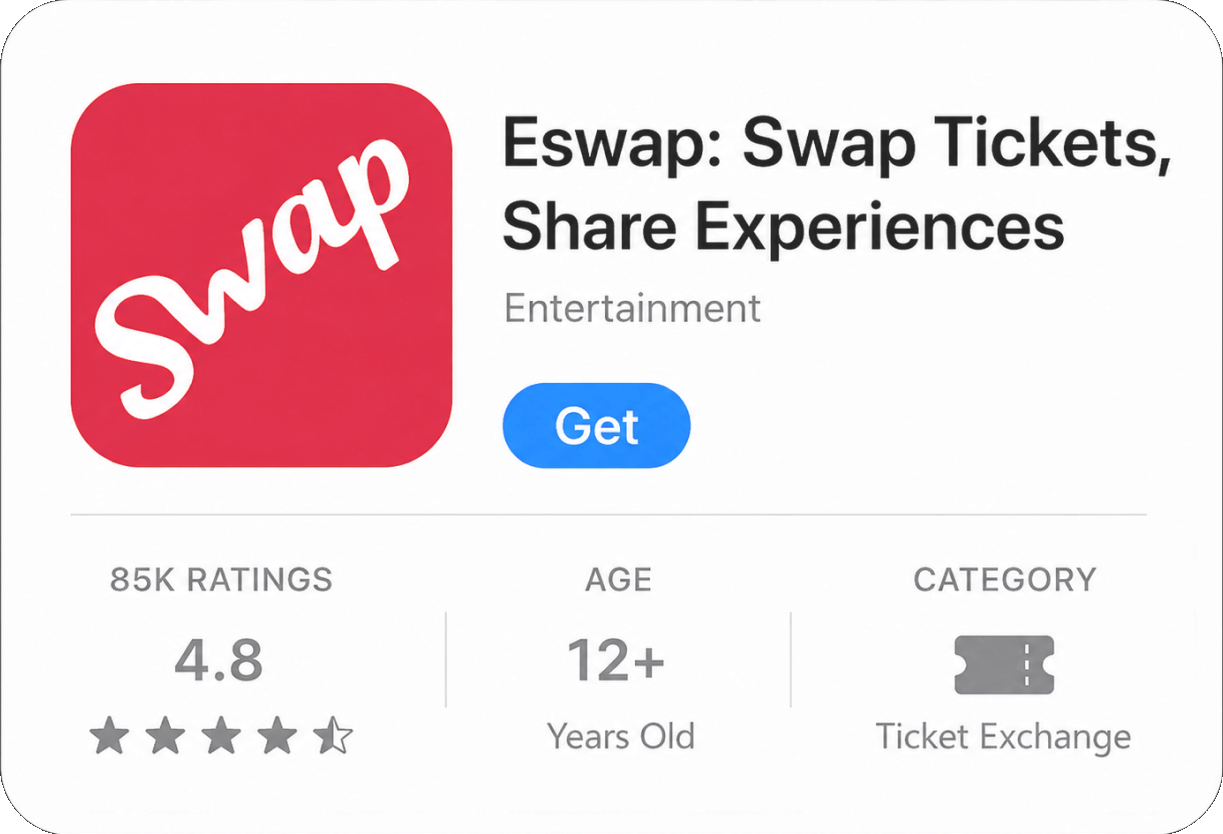 Eswap App Store listing card
